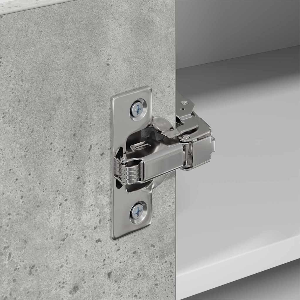 vidaXL Hanging Cabinet Concrete Grey and White 57 x 57 x 40 cm