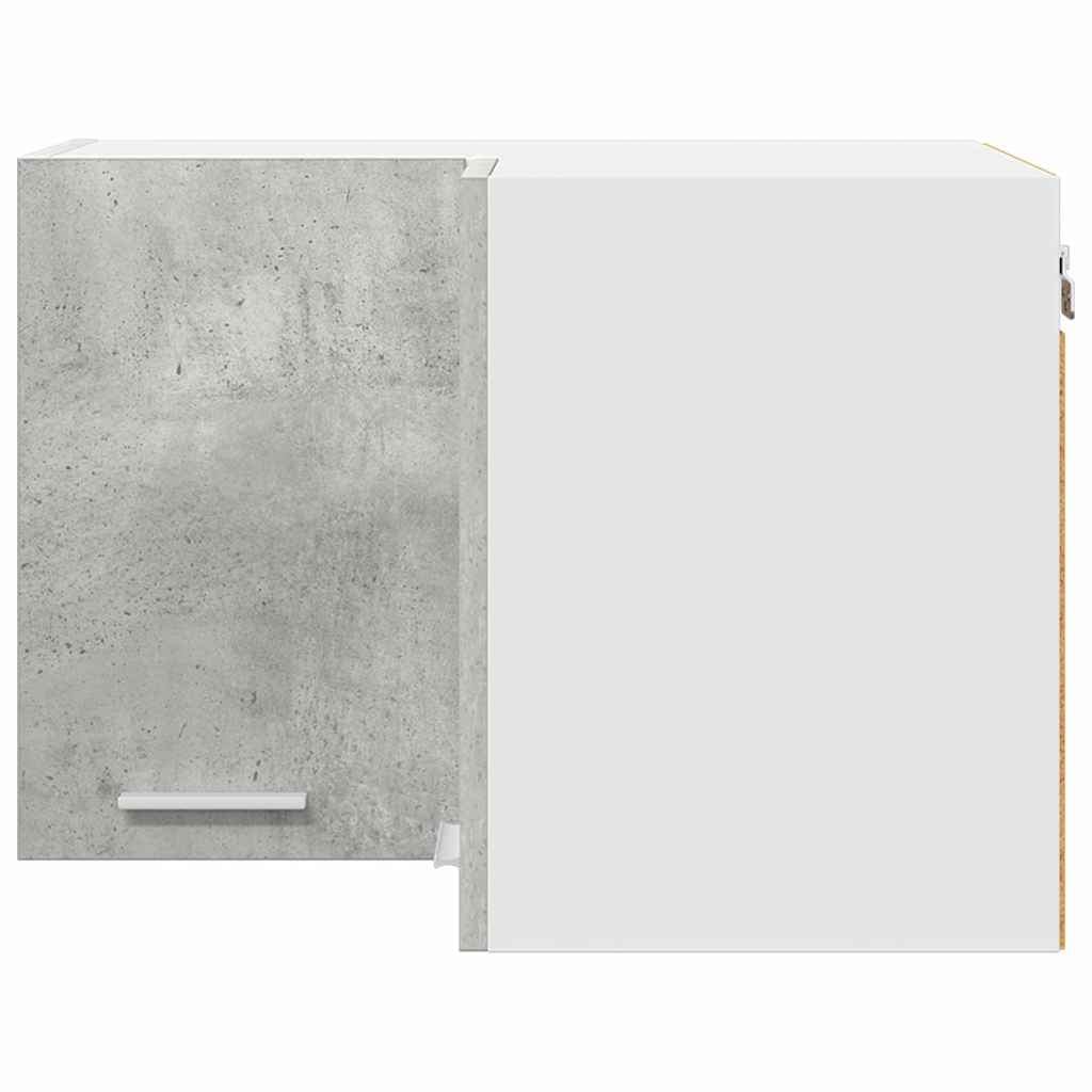 vidaXL Hanging Cabinet Concrete Grey and White 57 x 57 x 40 cm