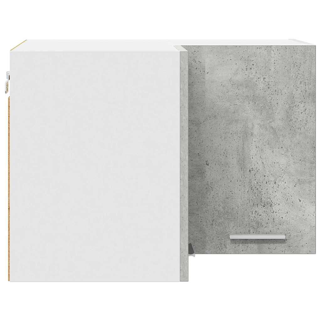 vidaXL Hanging Cabinet Concrete Grey and White 57 x 57 x 40 cm