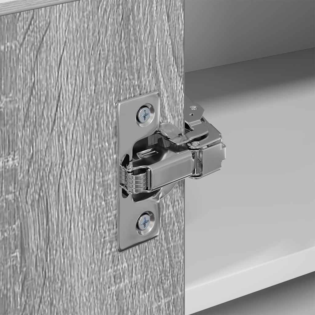 vidaXL Hanging Cabinet Grey Sonoma and White 57 x 57 x 40 cm