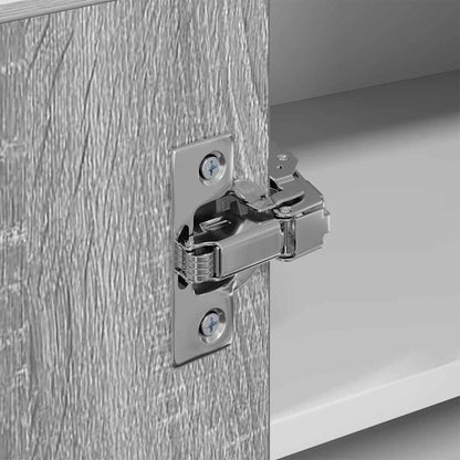 vidaXL Hanging Cabinet Grey Sonoma and White 57 x 57 x 40 cm