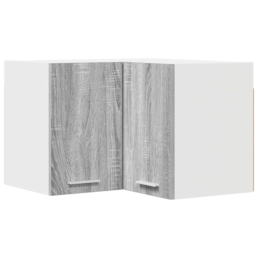vidaXL Hanging Cabinet Grey Sonoma and White 57 x 57 x 40 cm