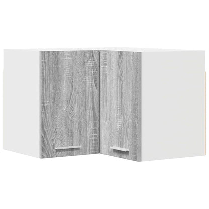 vidaXL Hanging Cabinet Grey Sonoma and White 57 x 57 x 40 cm