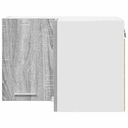 vidaXL Hanging Cabinet Grey Sonoma and White 57 x 57 x 40 cm