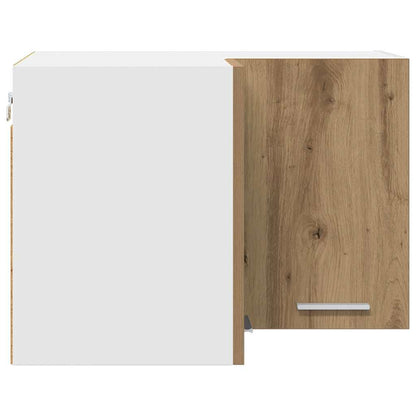 vidaXL Hanging Cabinet Artisan Oak and White 57 x 57 x 40 cm