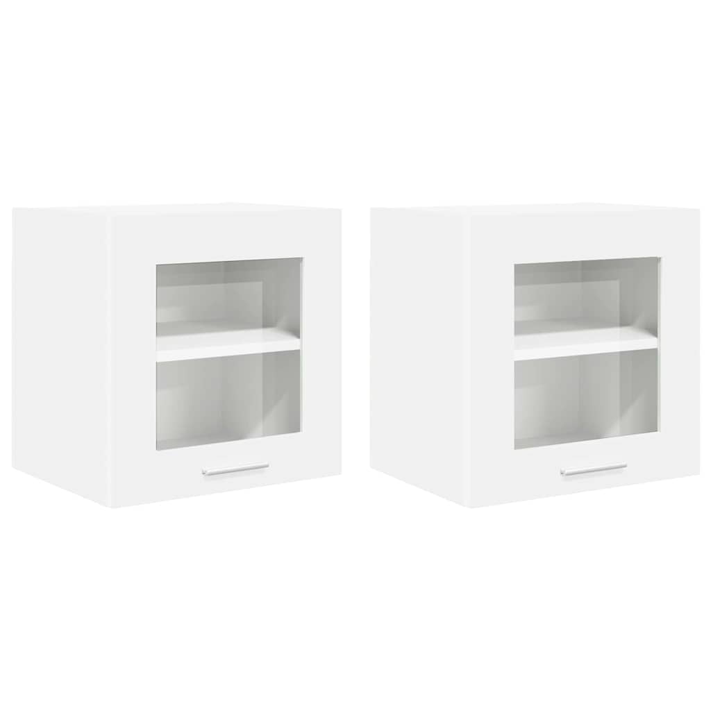 vidaXL Hanging Cabinet 2 pcs White 40 x 31 x 40 cm Engineered Wood