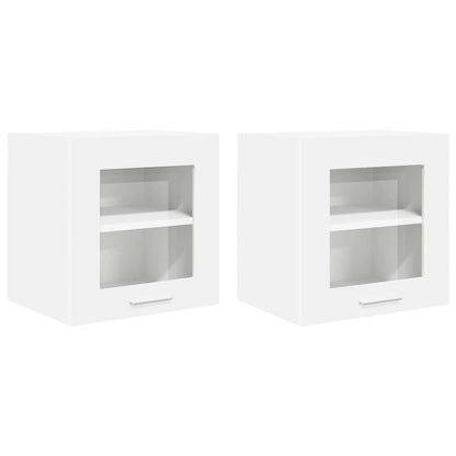 vidaXL Hanging Cabinet 2 pcs White 40 x 31 x 40 cm Engineered Wood