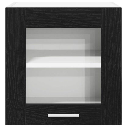 vidaXL Hanging Cabinet Black Oak 40 x 31 x 40 cm Engineered Wood