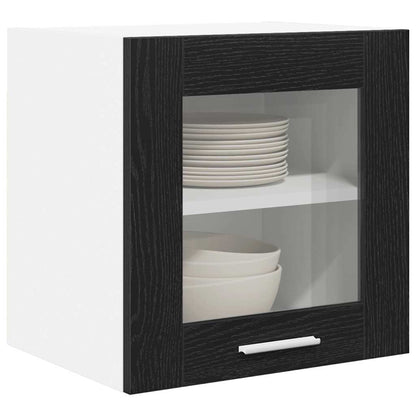 vidaXL Hanging Cabinet Black Oak 40 x 31 x 40 cm Engineered Wood