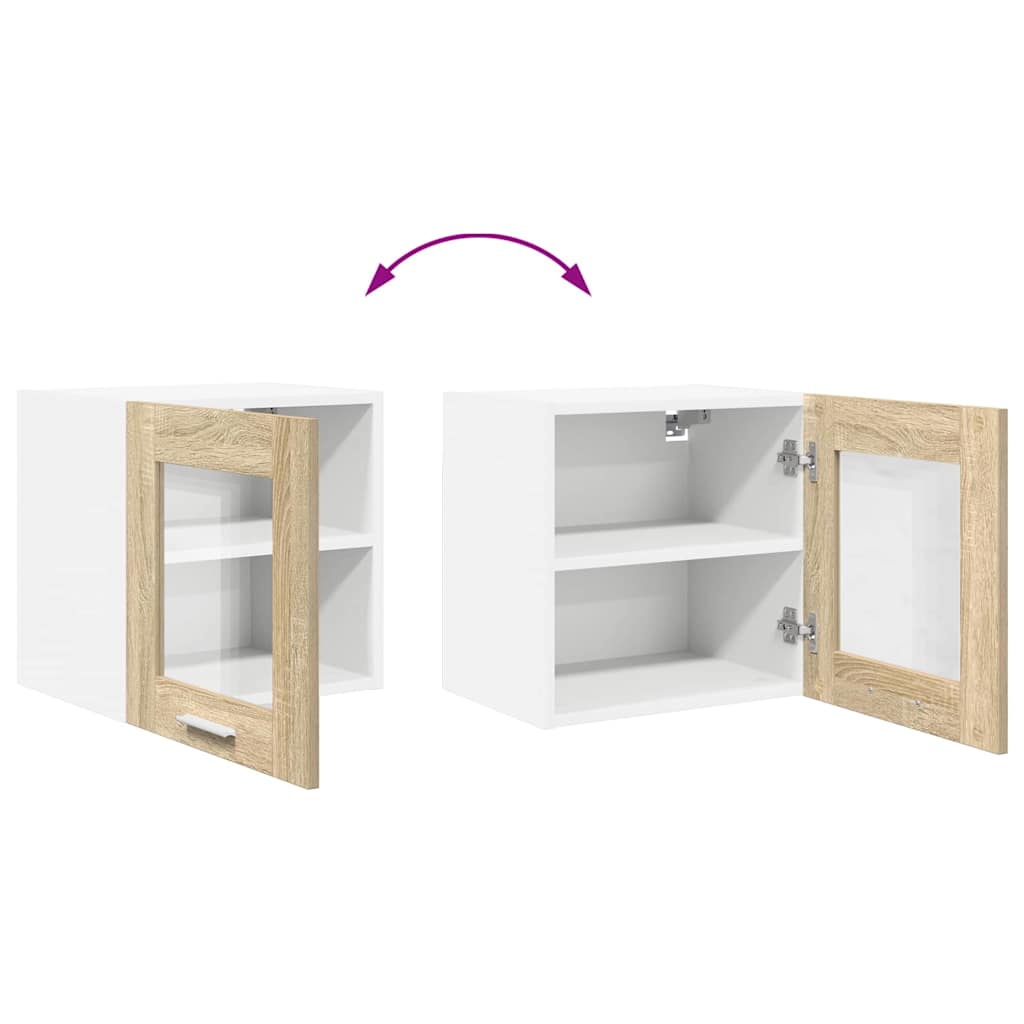 vidaXL Hanging Cabinet Sonoma Oak 40 x 31 x 40 cm Engineered Wood