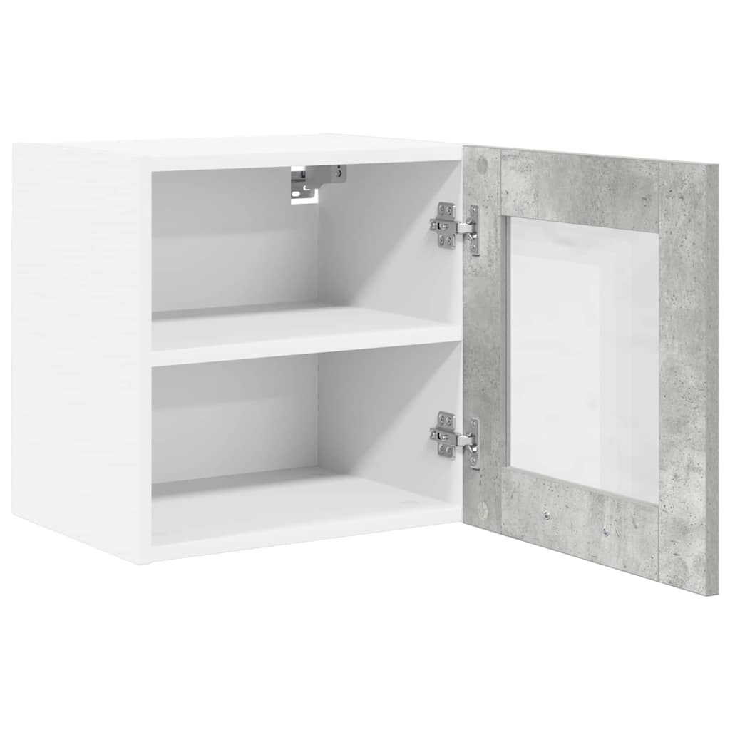 vidaXL Hanging Cabinet Riga 2 pcs Concrete Grey 40 x 31 x 40 cm