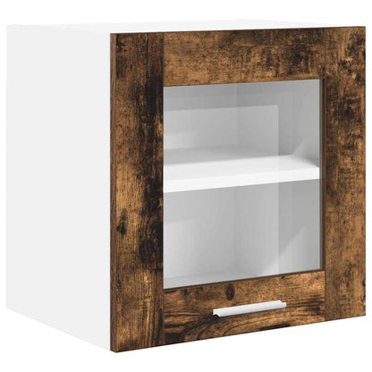 vidaXL Hanging Cabinet with Storage 2 pcs Smoked Oak 40 x 31 x 40 cm