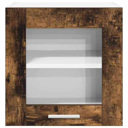 vidaXL Hanging Cabinet with Storage 2 pcs Smoked Oak 40 x 31 x 40 cm