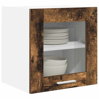 vidaXL Hanging Cabinet with Storage 2 pcs Smoked Oak 40 x 31 x 40 cm