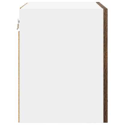 vidaXL Hanging Cabinet with Storage 2 pcs Smoked Oak 40 x 31 x 40 cm