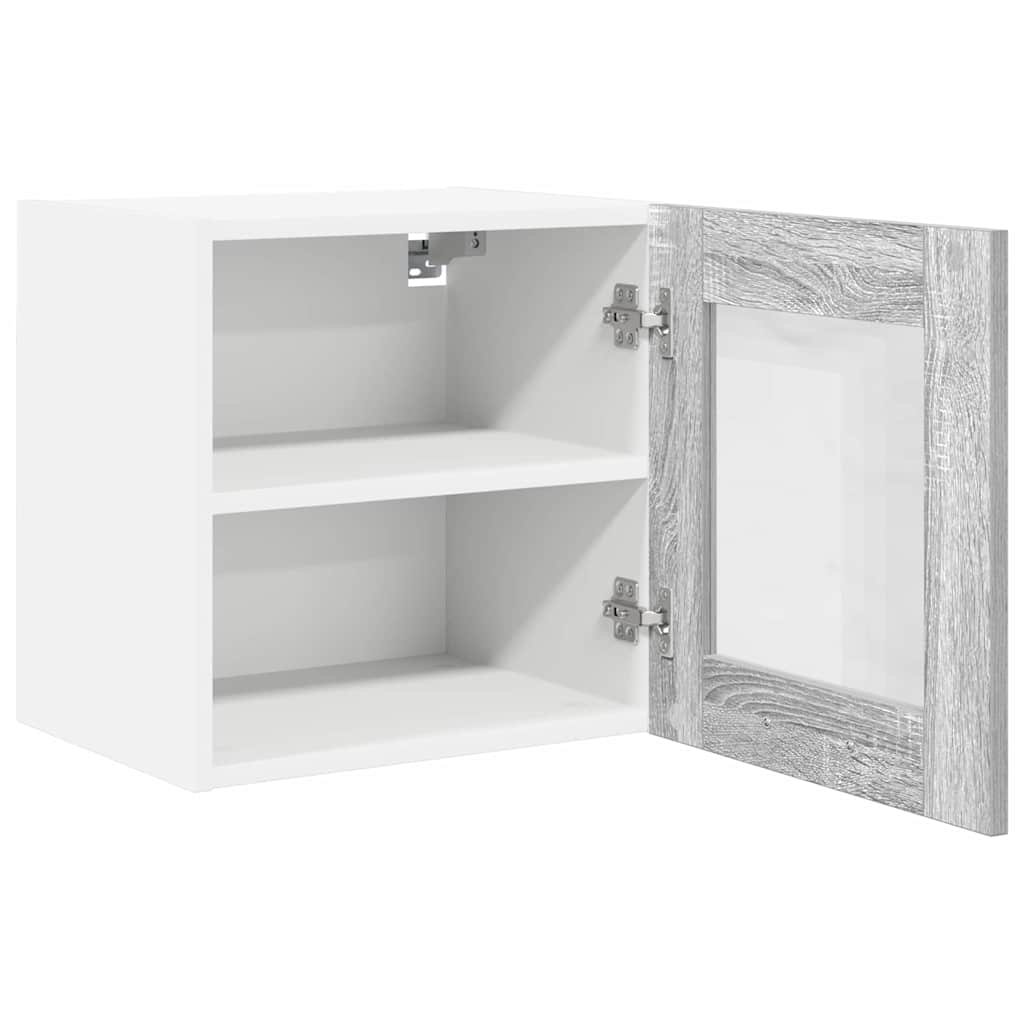 vidaXL Hanging Cabinet Grey Sonoma 40 x 31 x 40 cm Engineered Wood