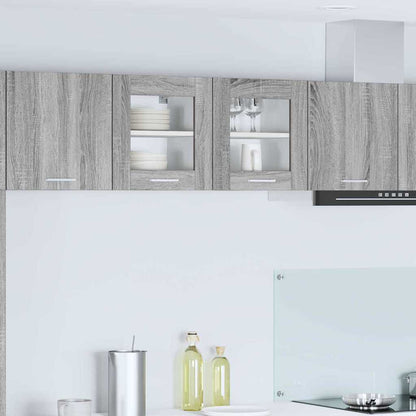 vidaXL Hanging Cabinet with Storage 2 pcs Grey Sonoma 40 x 31 x 40 cm