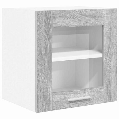 vidaXL Hanging Cabinet with Storage 2 pcs Grey Sonoma 40 x 31 x 40 cm