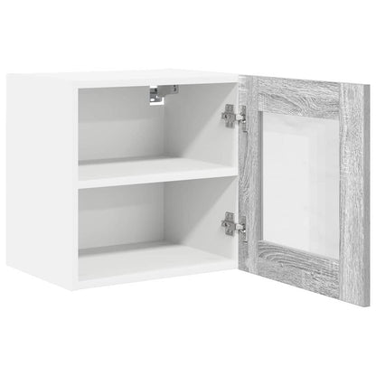 vidaXL Hanging Cabinet with Storage 2 pcs Grey Sonoma 40 x 31 x 40 cm