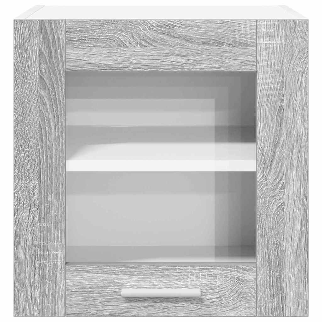 vidaXL Hanging Cabinet with Storage 2 pcs Grey Sonoma 40 x 31 x 40 cm