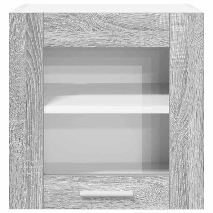 vidaXL Hanging Cabinet with Storage 2 pcs Grey Sonoma 40 x 31 x 40 cm
