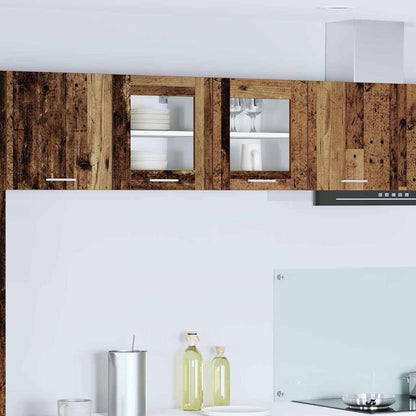 vidaXL Hanging Cabinet 2 pcs Old Wood 40 x 31 x 40 cm Engineered Wood