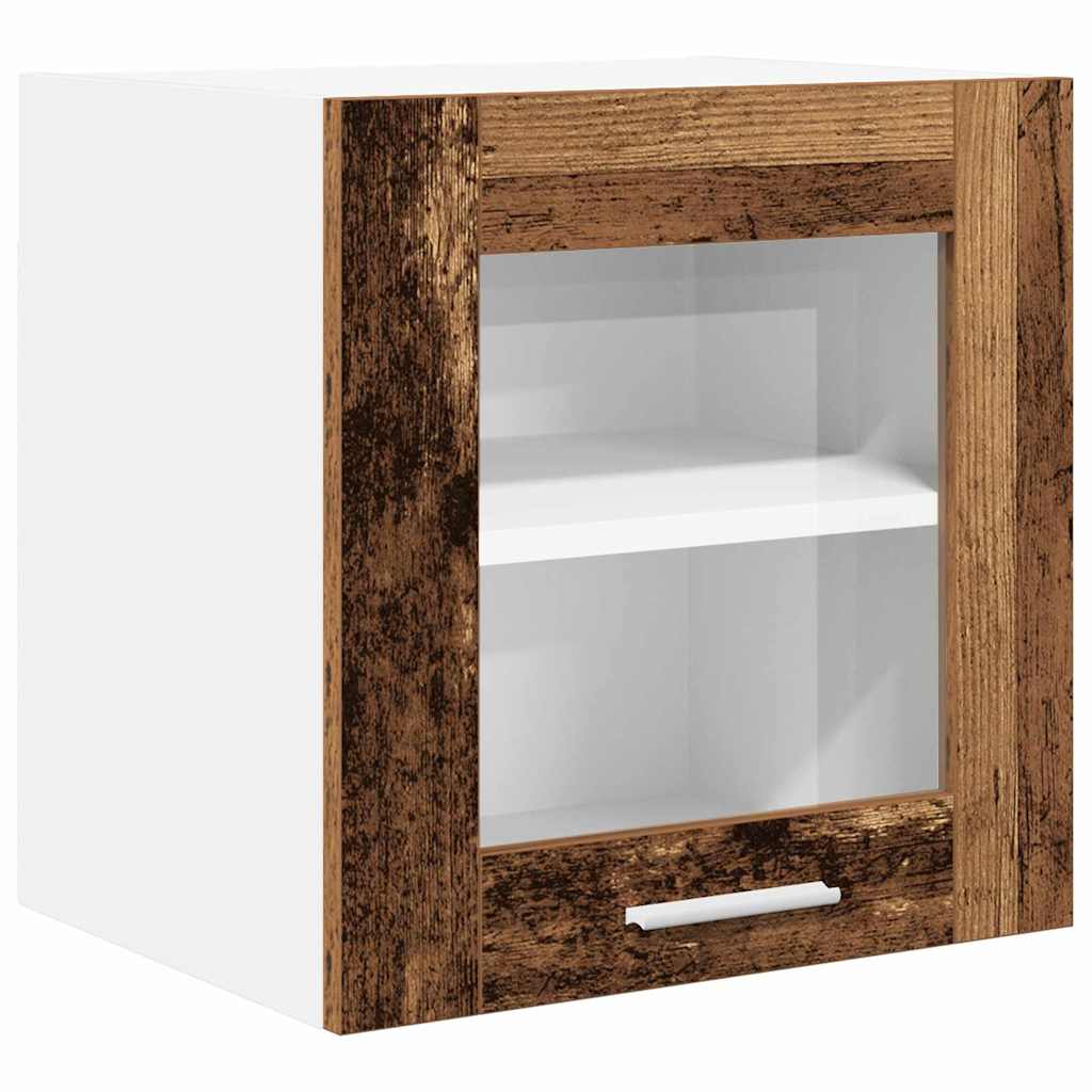 vidaXL Hanging Cabinet 2 pcs Old Wood 40 x 31 x 40 cm Engineered Wood