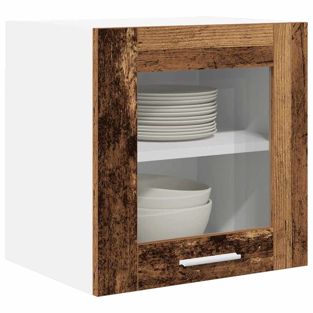 vidaXL Hanging Cabinet 2 pcs Old Wood 40 x 31 x 40 cm Engineered Wood