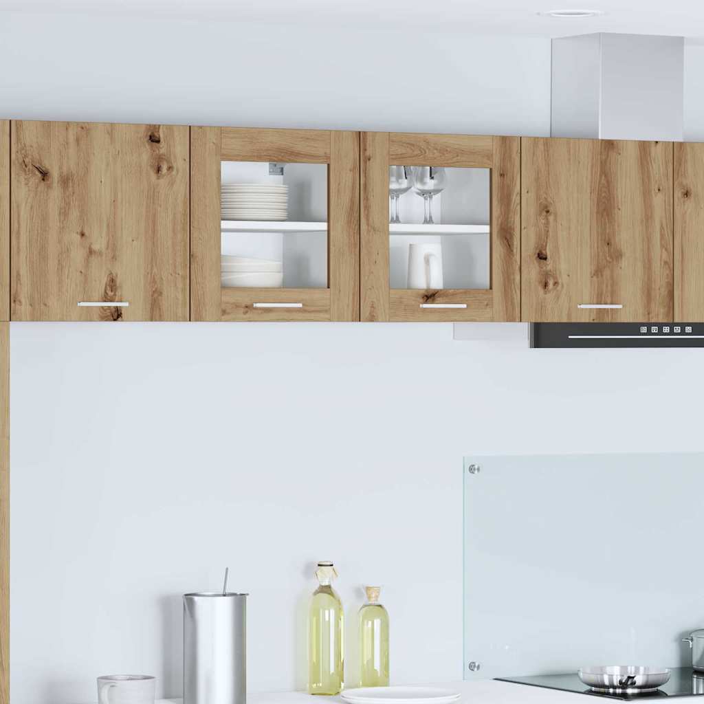 vidaXL Hanging Cabinet Artisan Oak 40 x 31 x 40 cm Engineered Wood