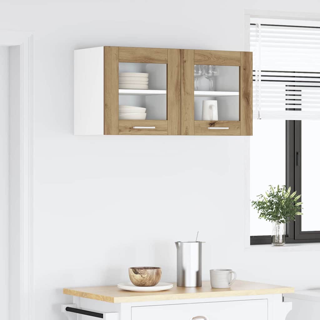 vidaXL Hanging Cabinet Artisan Oak 40 x 31 x 40 cm Engineered Wood