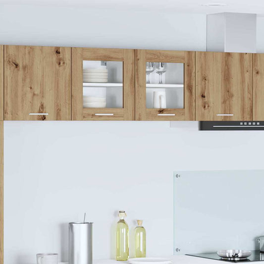 vidaXL Hanging Cabinet Riga 2 pcs Artisan Oak 40 x 31 x 40 cm