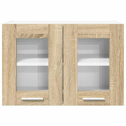 vidaXL Hanging Cabinet with Storage 2 pcs Sonoma Oak 60 x 31 x 40 cm