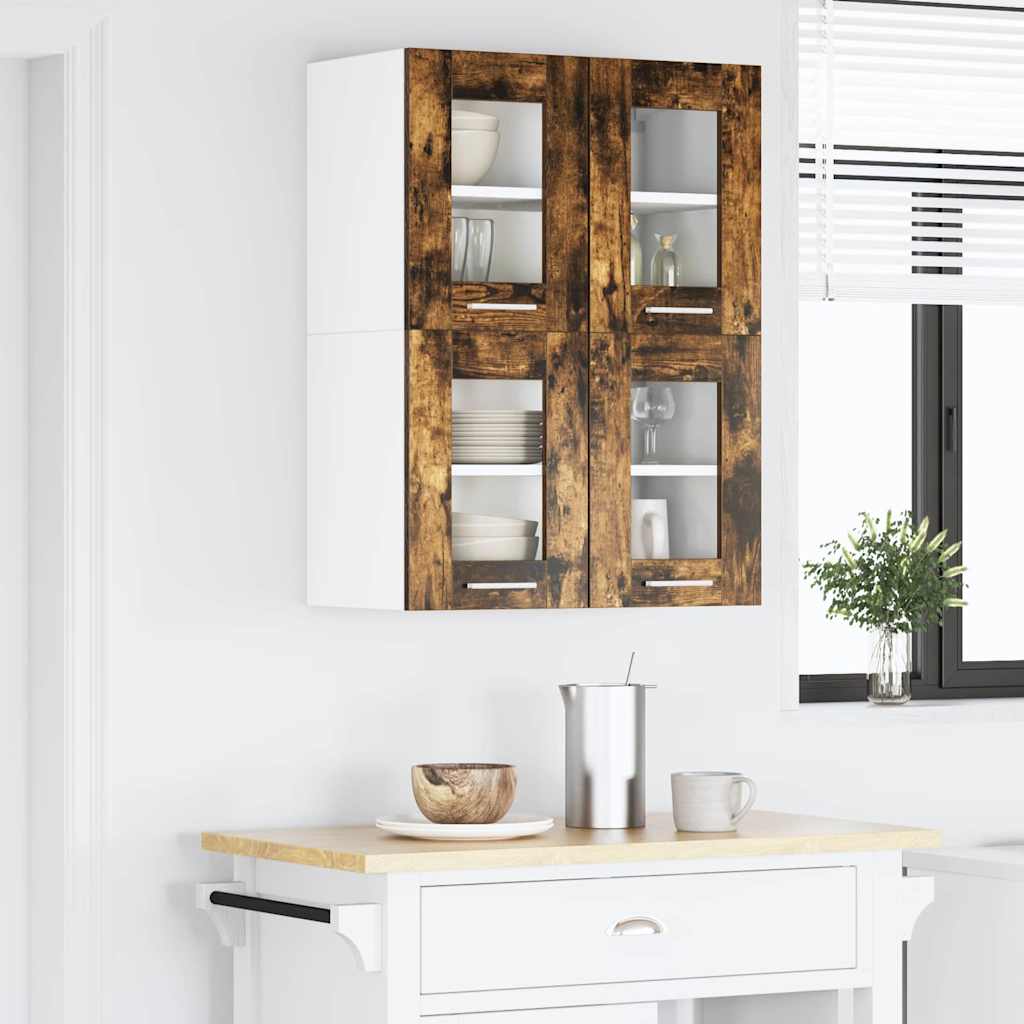 vidaXL Hanging Cabinet Smoked Oak 60 x 31 x 40 cm Engineered Wood