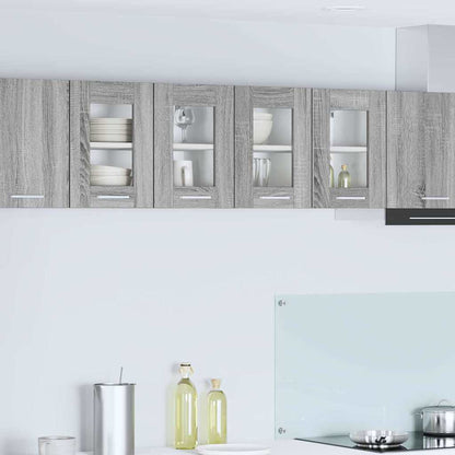vidaXL Hanging Cabinet Grey Sonoma 60 x 31 x 40 cm Engineered Wood