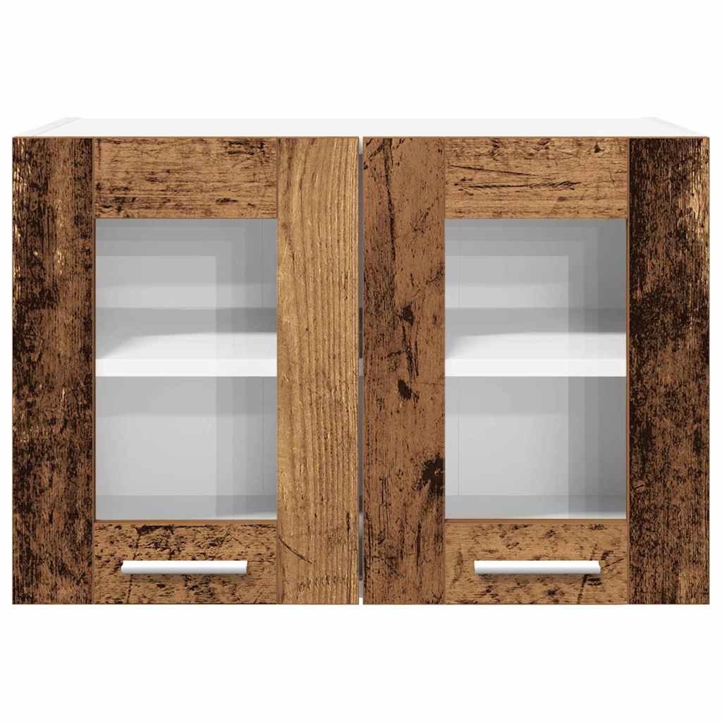 vidaXL Hanging Cabinet 2 pcs Old Wood 60 x 31 x 40 cm Engineered Wood