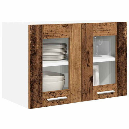 vidaXL Hanging Cabinet 2 pcs Old Wood 60 x 31 x 40 cm Engineered Wood