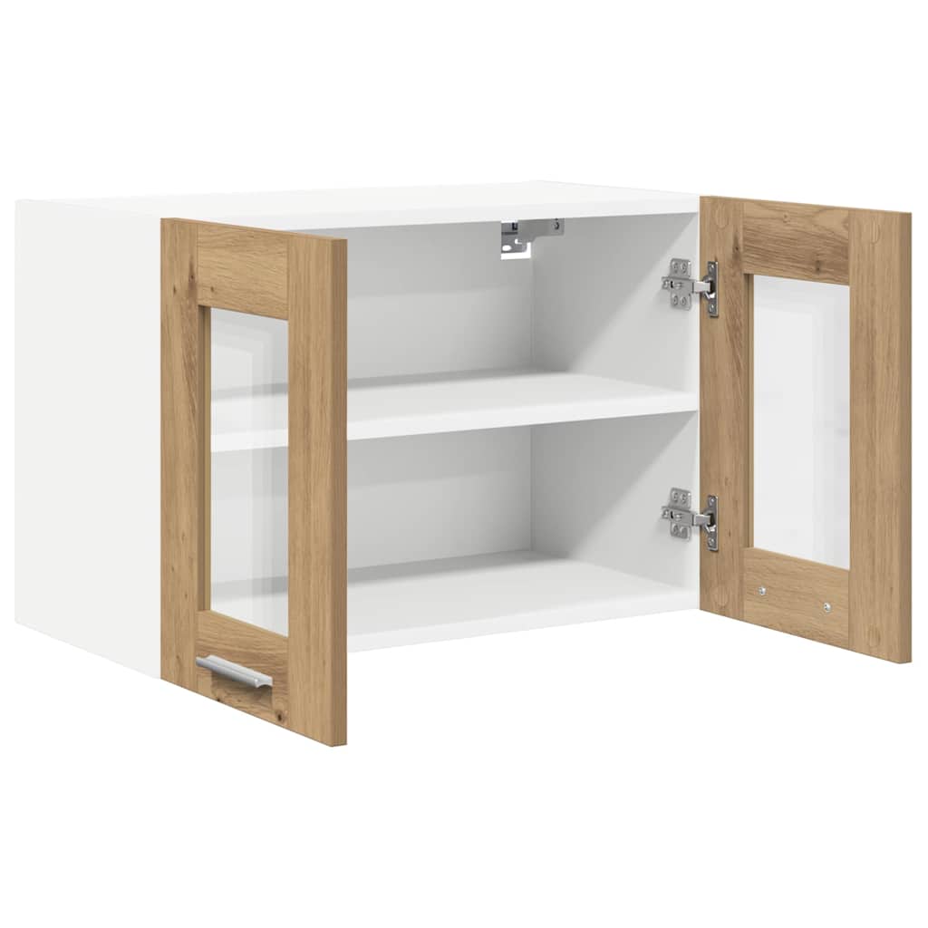 vidaXL Hanging Cabinet 2 pcs Artisan Oak Engineered Wood