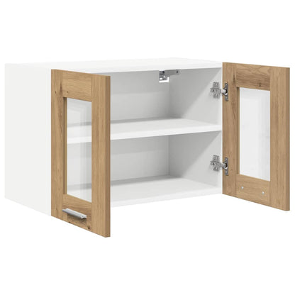 vidaXL Hanging Cabinet 2 pcs Artisan Oak Engineered Wood