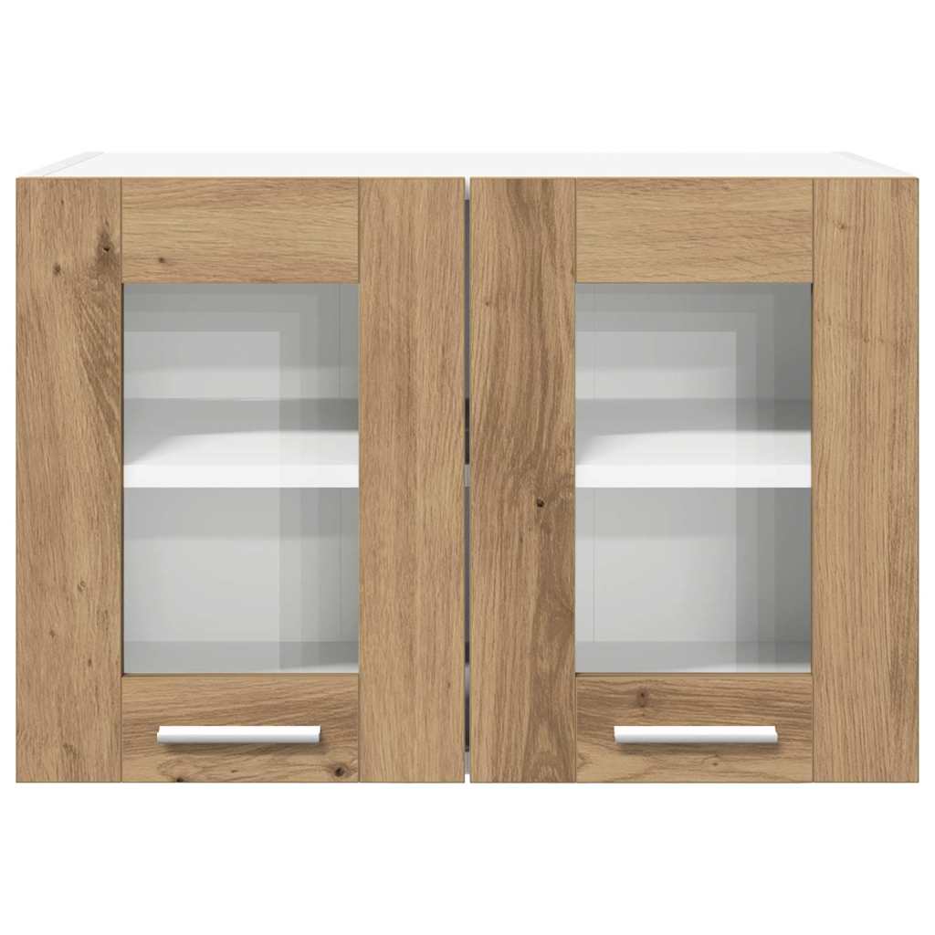 vidaXL Hanging Cabinet 2 pcs Artisan Oak Engineered Wood