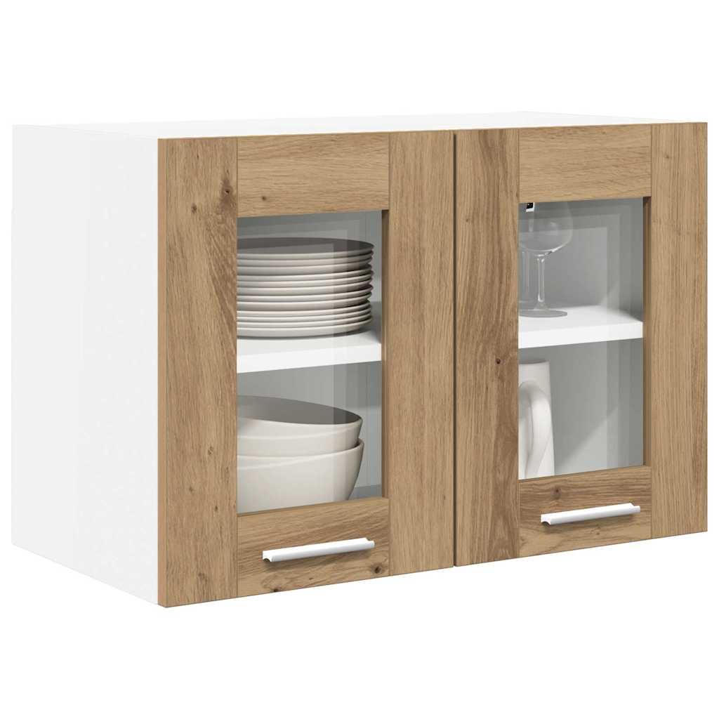 vidaXL Hanging Cabinet 2 pcs Artisan Oak Engineered Wood