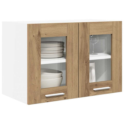 vidaXL Hanging Cabinet 2 pcs Artisan Oak Engineered Wood