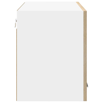 vidaXL Hanging Cabinet Sonoma Oak and White 80 x 31 x 40 cm