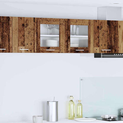 vidaXL Hanging Cabinet Old Wood and White 80 x 31 x 40 cm