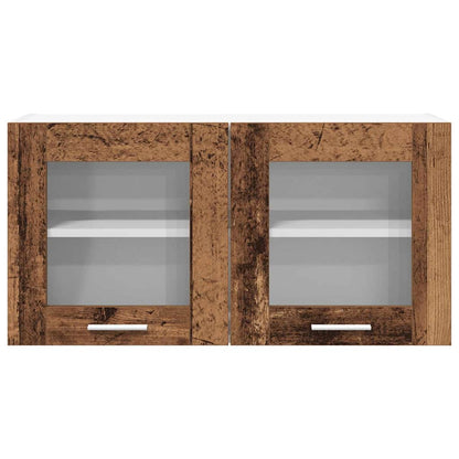 vidaXL Hanging Cabinet Old Wood and White 80 x 31 x 40 cm