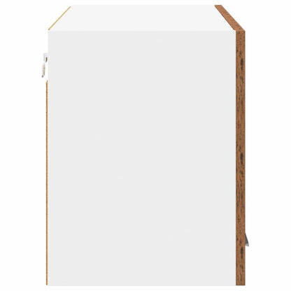 vidaXL Hanging Cabinet Old Wood and White 80 x 31 x 40 cm