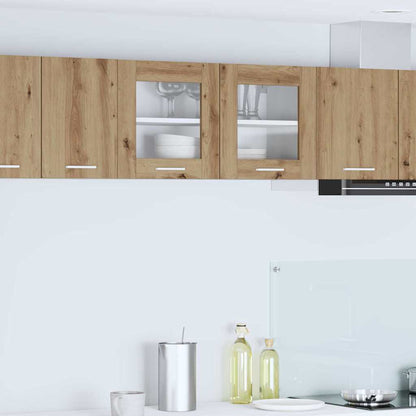 vidaXL Hanging Cabinet Artisan Oak and White 80 x 31 x 40 cm