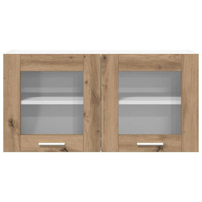 vidaXL Hanging Cabinet Artisan Oak and White 80 x 31 x 40 cm