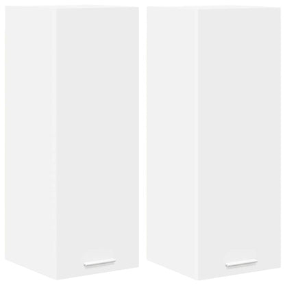 vidaXL Hanging Cabinet 2 pcs White 30 x 31 x 80 cm Engineered Wood
