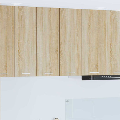 vidaXL Hanging Cabinet Sonoma Oak and White 30 x 31 x 80 cm