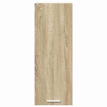 vidaXL Hanging Cabinet Sonoma Oak and White 30 x 31 x 80 cm
